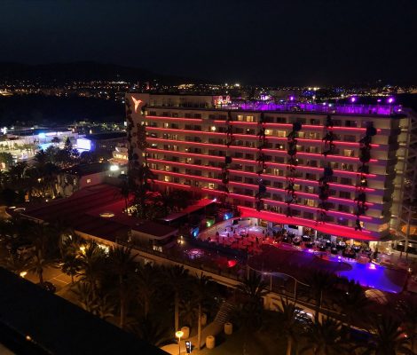 Ibiza: night top view